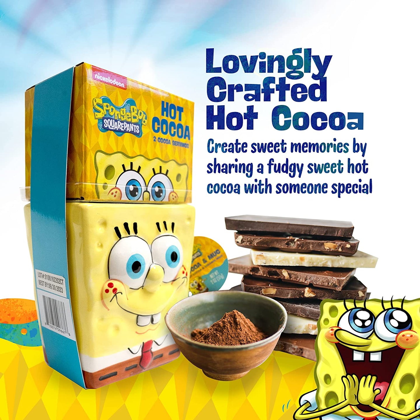 SpongeBob Mug & Hot Cocoa Set